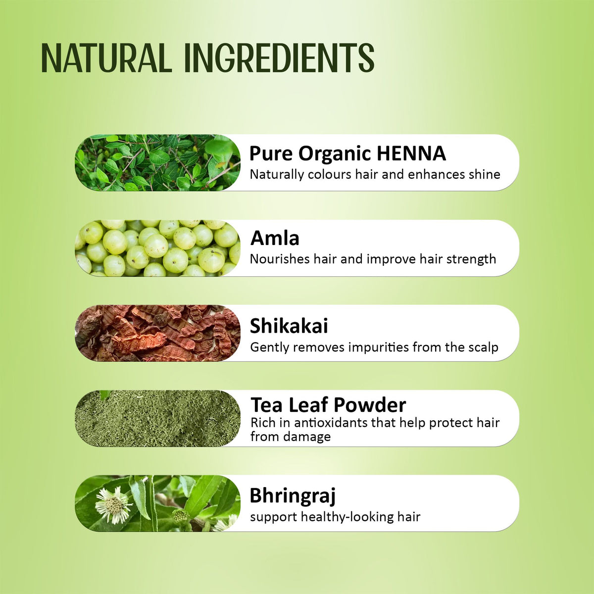 Image 3 of Velleja Herbal Henna Powder for Natural Hair Colour | Enriched with Amla, Bhringraj & Shikakai