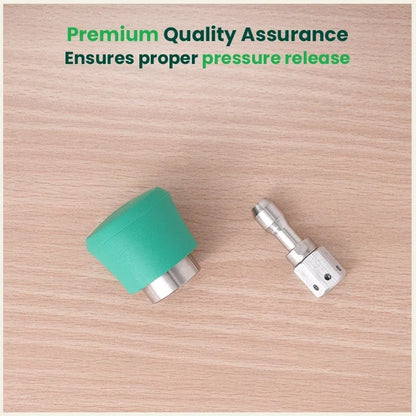 Image 2 of The Indus Valley Triply Outer Lid Pressure Cooker Whistle and Vent Tube