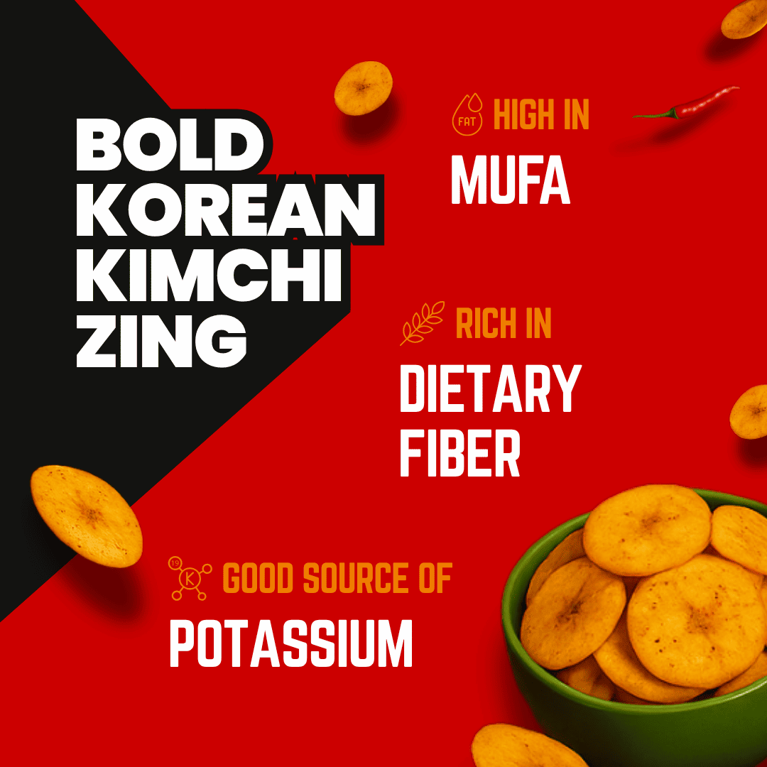 Image 3 of Fabeato Korean Kimchi Flavor Banana Chips (60g)
