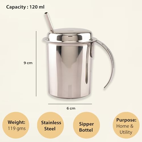 Image 6 of Spillbox Stainless Steel Tumbler with Straws for Toddlers, New Born Babies, Toy for Kids-Straw Tumbler with Hole