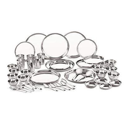 Image 1 of 50 pieces / Delight for the product neelam Stainless Steel Dinner Set