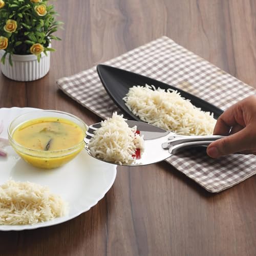 Image 2 of HAZEL Stainless Steel Rice Panja Paddle Scooper Spatula Server Kitchen Utensils