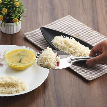 Image 2 of HAZEL Stainless Steel Rice Panja Paddle Scooper Spatula Server Kitchen Utensils