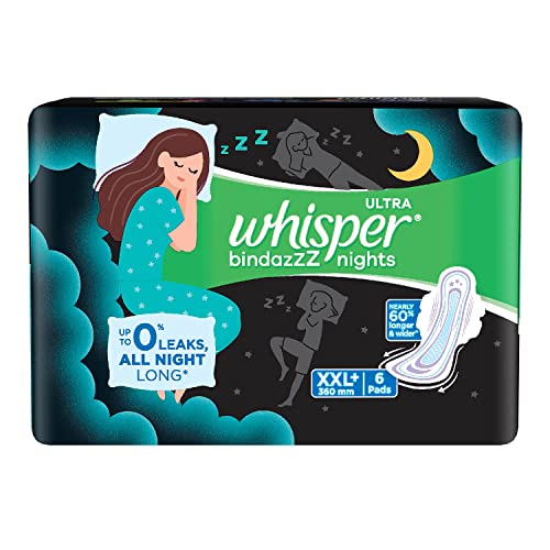 Image 1 of Pack of 1 for the product Whisper Ultra Night Sanitary Pads for Women, XXL+ 6 Napkins