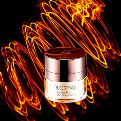 Image 5 of Colorbar Amino Skin Radiant Foundation - Liquid Foundation Makeup - Medium to Full Buildable Coverage Hydrating Foundation - 005 Sand Medium - 0.5 oz