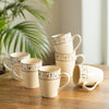Image 1 of Default Title for the product ExclusiveLane Warli Village Tales Handcrafted Ceramic Coffee Mugs Set of 6 (300 ml)