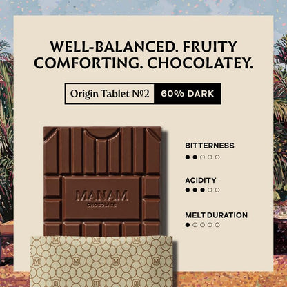 Image 4 of Manam Chocolate Single Origin India Series -60% Dark, 80g
