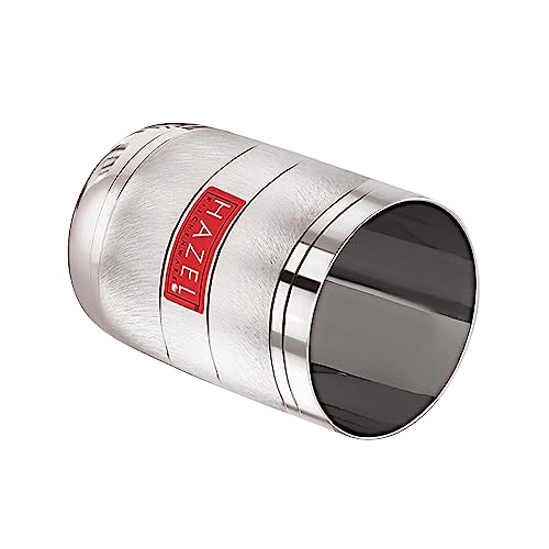 Image 5 of HAZEL Stainless Steel Drinking Glasses 350 ml Set of 6