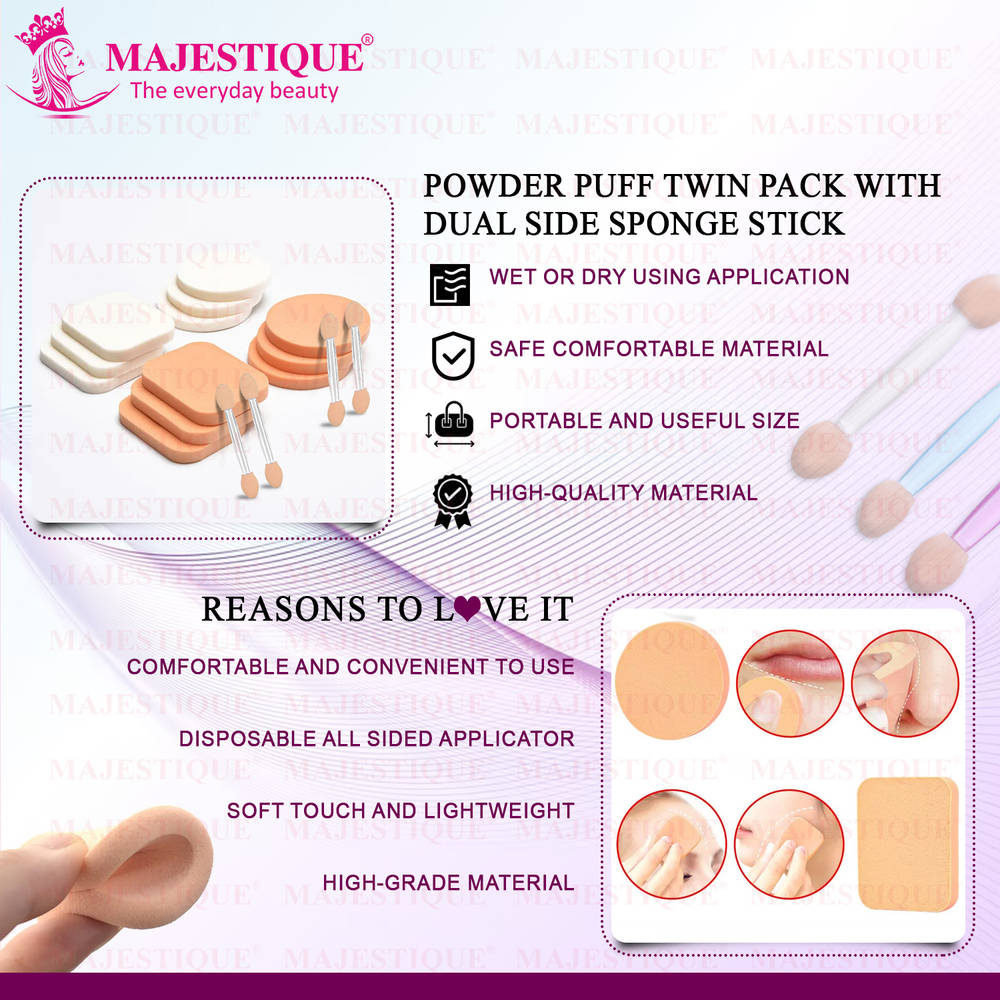 Image 4 of Majestique Powder Puff Twin Pack