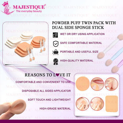 Image 4 of Majestique Powder Puff Twin Pack