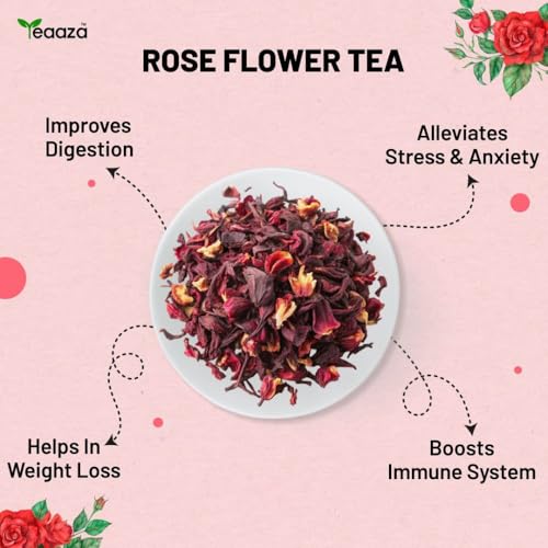 Image 5 of Teaaza Rose Flower Tea - Grade A| 50 Grams
