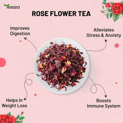 Image 5 of Teaaza Rose Flower Tea - Grade A| 50 Grams