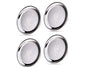 Image 1 of Default Title for the product neelam Stainless Steel Round Plates 18 cm Set of 12