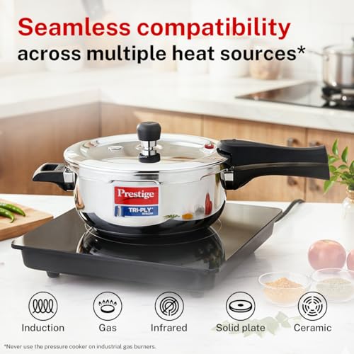 Image 7 of Prestige 3.5 Litre Triply Svachh Outerlid Pressure Cooker