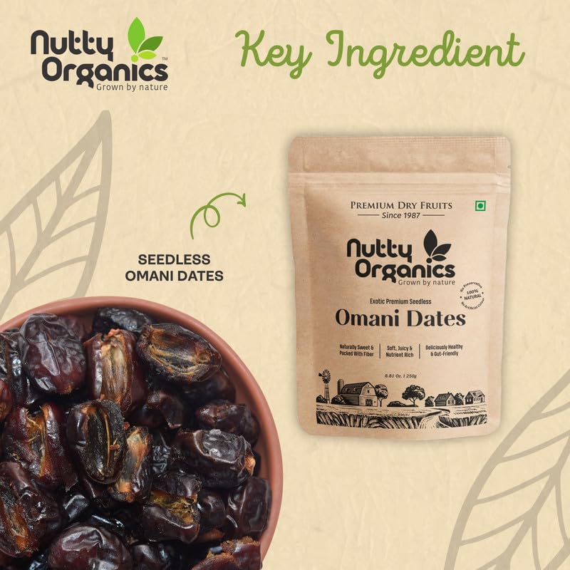 Image 5 of NUTTY ORGANICS Seedless Omani Dates 500 gm