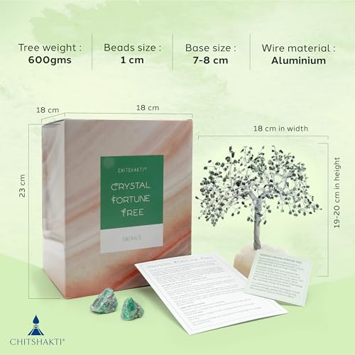 Image 5 of Chitshakti Emerald Crystal Tree – 500 Beads