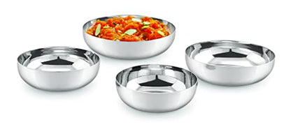 Image 3 of neelam SJKH065P Stainless Steel 6.5 18G J.K.Halwa Plate, 12.5 cm, Silver, Set of 6