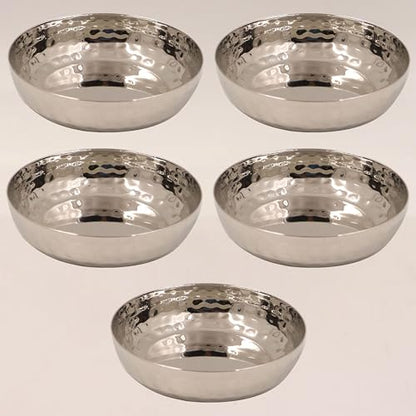 Image 1 of Default Title for the product Spillbox Hammered Halwa Plate-5