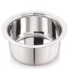 Image 1 of Default Title for the product neelam Tope/Patila - Flat Bottom, Stainless Steel, 12 inch 1pcs Set
