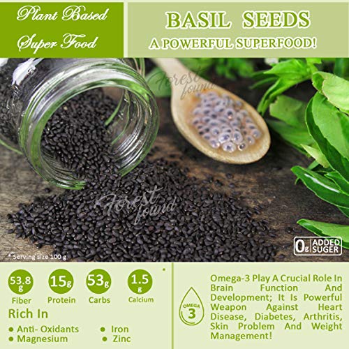 Image 5 of Forest Found Basil Seeds Sabja 900g