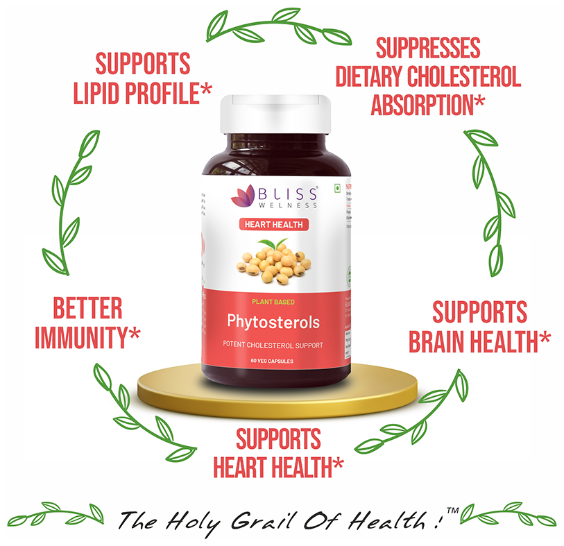 Image 7 of Bliss Welness Heart Health Phytosterols High Potency Lipid Support Veg Capsule
