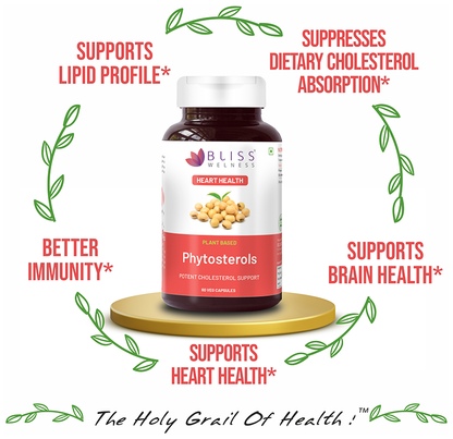 Image 7 of Bliss Welness Heart Health Phytosterols High Potency Lipid Support Veg Capsule