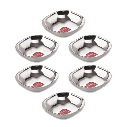 Image 11 of SS, 260 ML / Set of 6 for the product HAZEL Steel Dessert Silver Plate
