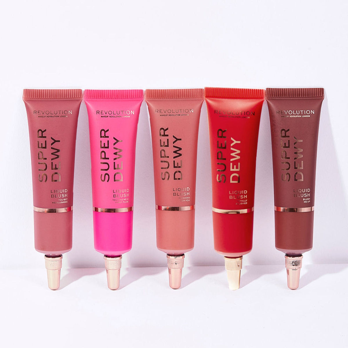 Image 8 of Makeup Revolution Superdewy Liquid Blusher - Ultra Pigmented-Dewy & Radiant Formula You Had Me At First Blush - Blush Me Up