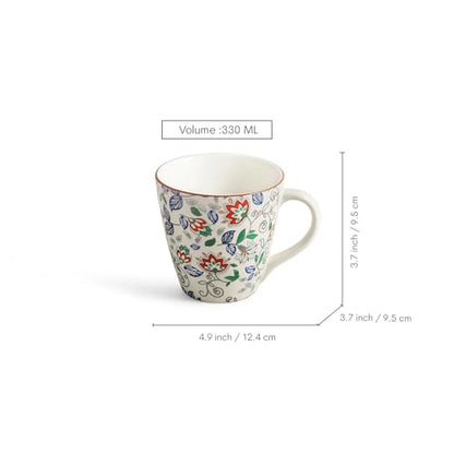 Image 6 of ExclusiveLane Spring Garden Handcrafted Ceramic Coffee Mug Set of 6 330 ML