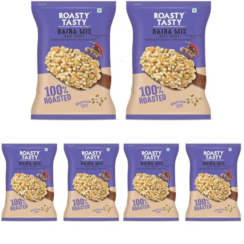 Image 12 of Bajra Mix Desi Spicy / 200 g (Pack of 6) for the product Roasty Tasty Bajra Mix Desi Spicy Millet Namkeen