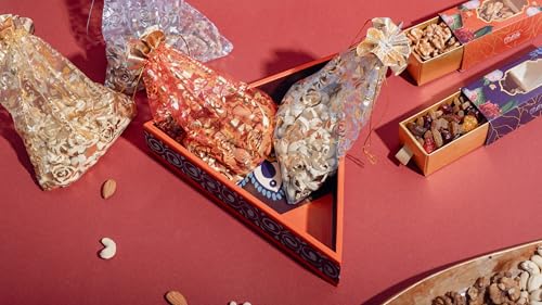 Image 3 of LILA DRY FRUITS Diwali Gift Hamper with Cashews, Almonds, Pista