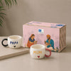 Image 1 of Default Title for the product ExclusiveLane 'Dearest Mum & Papa' Ceramic Tea & Coffee Mugs Set of 2 (280 ml)