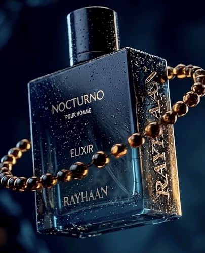 Image 4 of RAYHAAN Nocturno Elixir Pour Homme Eau De Parfum, Woody Amber Scent, Extrait De Parfum, Spray, Long-Lasting