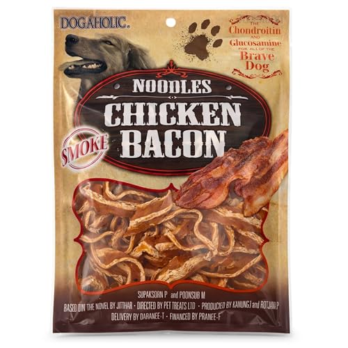 Image 3 of Smoke / 130 g (Pack of 1) for the product Foodie Puppies Dogaholic Chicken Bacon Treats for Dogs
