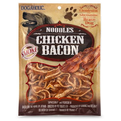 Image 3 of Smoke / 130 g (Pack of 1) for the product Foodie Puppies Dogaholic Chicken Bacon Treats for Dogs