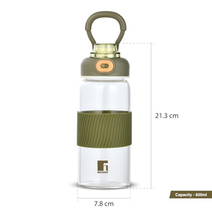 Image 3 of BERGNER Borosilicate Glass Water Bottle 600ml