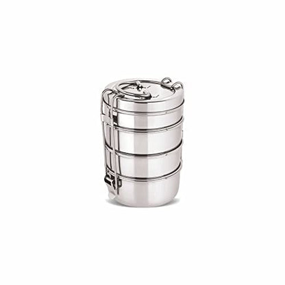 Image 3 of 1500 ml / 4 tier for the product neelam Stainless Steel Tiffin Box Lunch Carrier