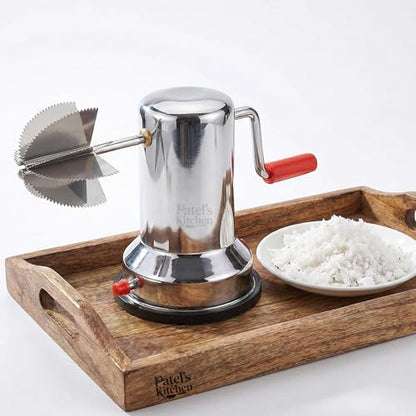 Image 7 of Patel's Kitchen Coconut Scraper with Stainless Steel Serrated Blade 1 Count