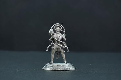 Image 3 of Dista Silvers Antique Hanuman Standing with Gaja 29.37G