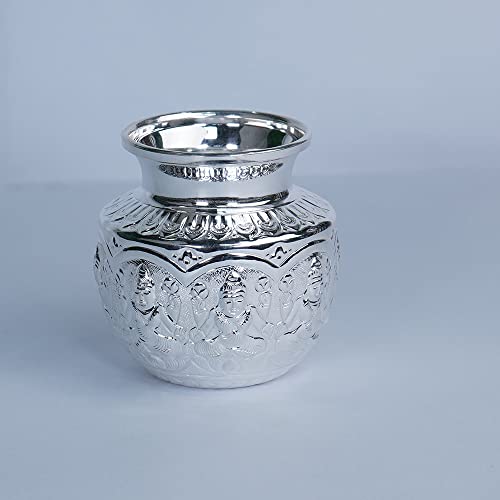 Image 1 of Default Title for the product Dista Silvers Asthalaxmi Design Kalasham 91 Grams