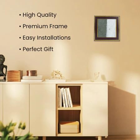 Image 4 of Astrotalk Dhan Varsha Frame with Pyrite & Selenite | Vastu Items for Wealth & Positivity | Wall Decor items Living Room | Raw Pyrite Frame for Wall | Gift for Man & Woman | 19x19x1 cm | 1 Piece