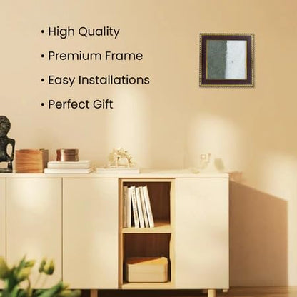 Image 4 of Astrotalk Dhan Varsha Frame with Pyrite & Selenite | Vastu Items for Wealth & Positivity | Wall Decor items Living Room | Raw Pyrite Frame for Wall | Gift for Man & Woman | 19x19x1 cm | 1 Piece