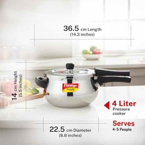 Image 4 of Prestige Svachh Alpha Junior Handi 4 L Stainless Steel