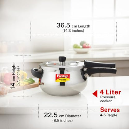 Image 4 of Prestige Svachh Alpha Junior Handi 4 L Stainless Steel