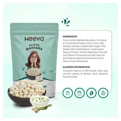 Image 7 of Heeva Roasted Makhana Cream n Onion 50g Pack of 2