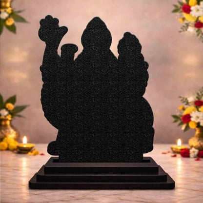 Image 2 of Maa Sherawali Wooden MDF Printed Idol with Stand, 4 x 5 Inch, Pooja Room Decor, Home Temple Mandir Decoration, Religious Gift