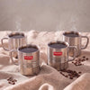 Image 1 of Default Title for the product HAZEL Stainless Steel Green Tea Coffee Amrapali Mug, Set of 4, 300 ml
