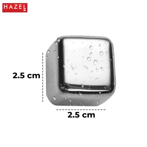 Image 5 of HAZEL Stainless Steel Whiskey Stones Set of 4
