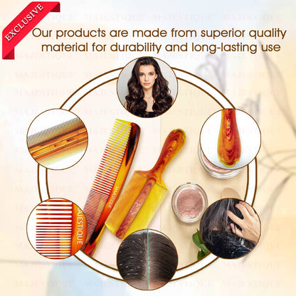 Image 7 of Majestique Hair Grooming & Lice Comb Set - Multicolour