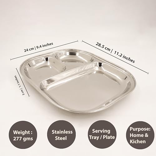 Image 9 of Spillbox Stainless Steel Tiffin Plate